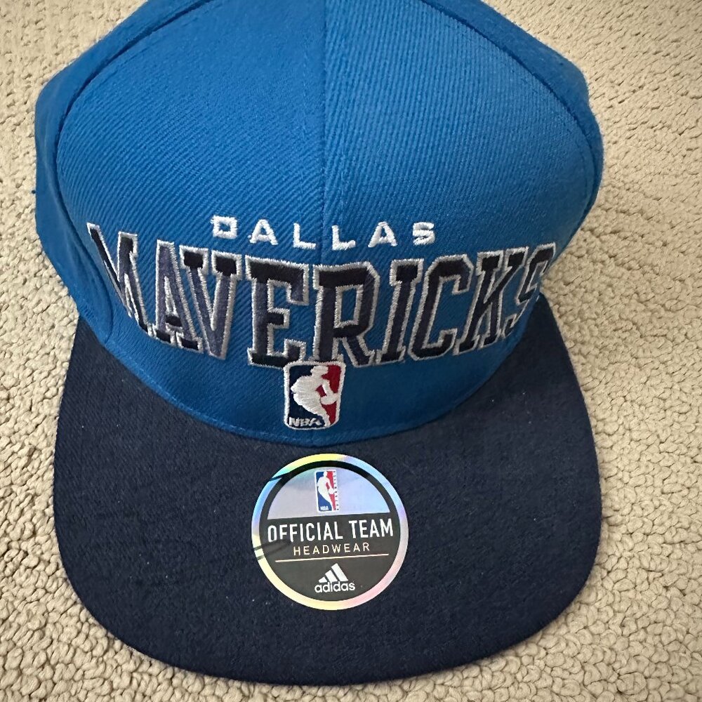 Dallas Mavericks Basketball Adidas Official NBA Draft Cap/Hat- Signed